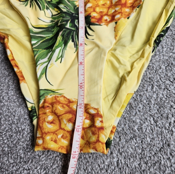 Anthropologie printed high waist bikini bottoms, small, yellow - Picture 7 of 9